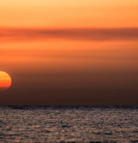 Mar Arábigo Pacífico Atardecer Naturaleza Kuwait — Foto de Stock