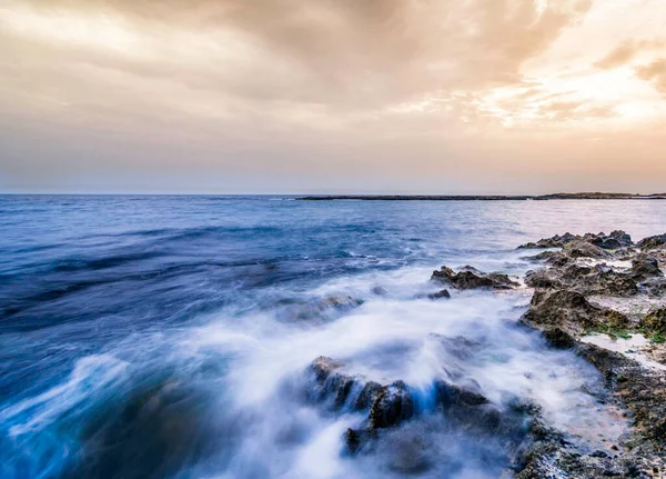 Beautiful Sunset Beach Libya — Stock Photo, Image