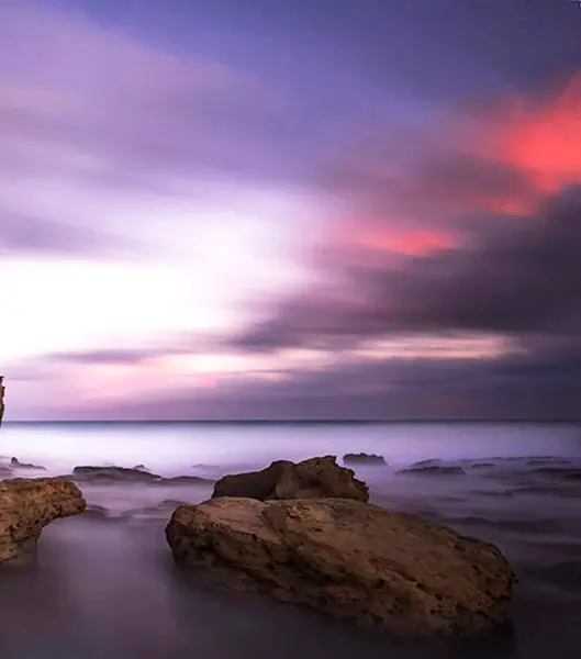 Beautiful Sunset Beach Libya — Stock Photo, Image