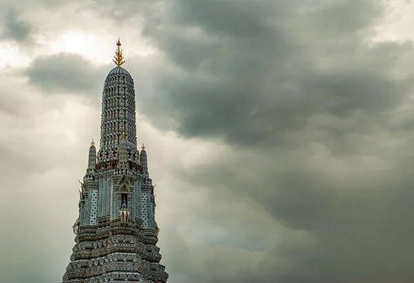 Wat Arun Ratchawararam Ratchawaramahawihan Templo Dawn Bangkok Templo Margem Oeste — Fotografia de Stock