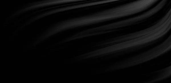 Black Luxury Fabric Background Copy Space — Stock Photo, Image