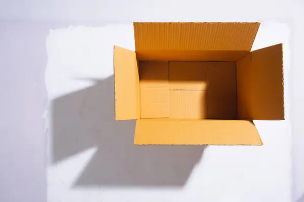 Empty Paper Box Close — Stock Photo, Image