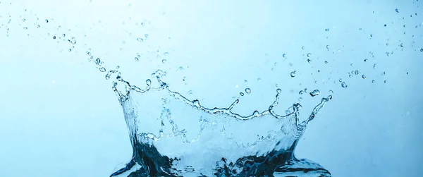 Wasser Spritzt Aus Nächster Nähe Abstrakter Hintergrund — Stockfoto