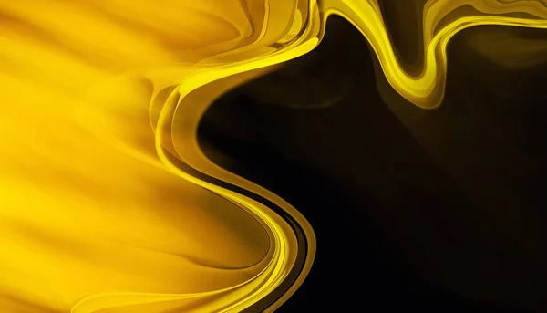 Abstrakt Flödande Bakgrund Guld Våg Lyx — Stockfoto