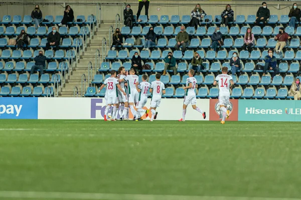 Vieira Acción Mundial Fútbol Qatar 2022 Clasificación Andorra Hungría — Foto de Stock