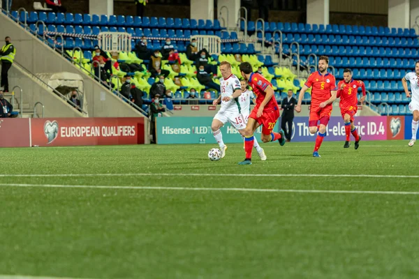 Kleinheisler Hun Aktion Qatar 2022 Kvalificerande Match Andorra Ungern — Stockfoto