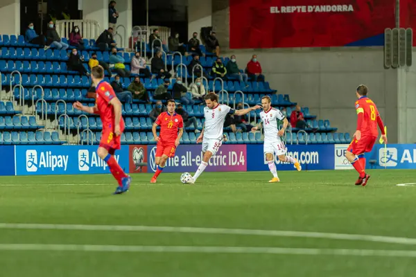 Szalai Hun Action Qatar 2022 World Cup Qualifying Match Andorra — Stock Photo, Image