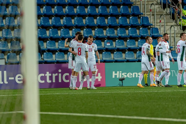 Vieira Action Qatar 2022 World Cup Qualifying Match Andorra Hungary — Stock Photo, Image