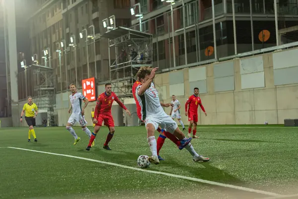 Szalai Hun Andorra Nın Macaristan Karşı Oynadığı 2022 Dünya Kupası — Stok fotoğraf