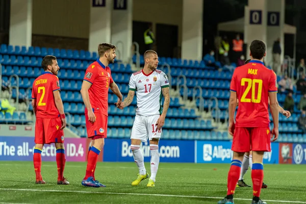 Varga Hun Andorra Nın Macaristan Karşı Oynadığı 2022 Dünya Kupası — Stok fotoğraf
