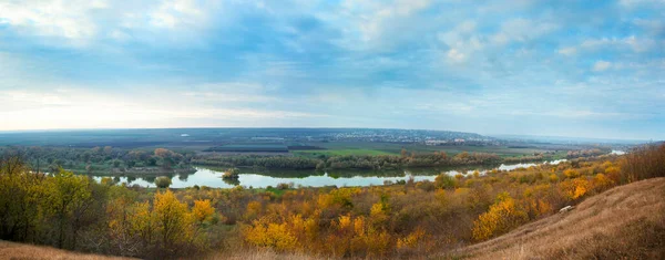 Autumn Landscape Panorama Nature Moldova — Stock Photo, Image