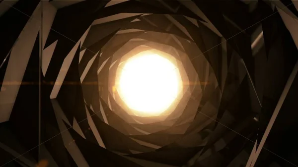 Цифровой Фон Красивым Абстрактным Туннелем — стоковое фото