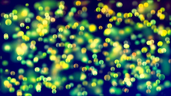Loop Bare Achtergrond Met Mooie Groene Gele Bokeh — Stockfoto