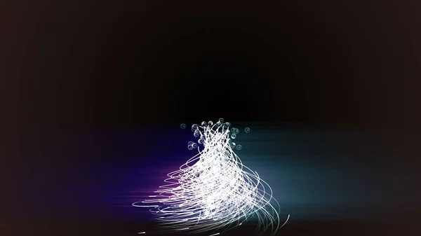 Motion Graphics Colored Spiral Spheres Rendering — Fotografia de Stock
