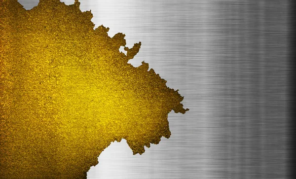 Ironwith Gold Rusty Texture Background — Fotografia de Stock