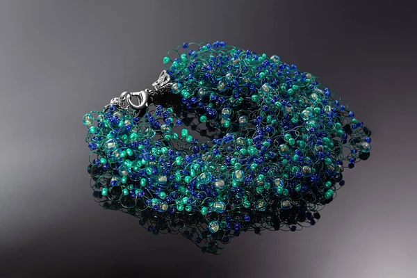Bijouterie Jewelry Dark Background Rings Bracelets Pendants — 图库照片