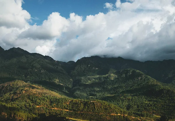 Majestic Mountains Scenery Nature Bhutan — Stock Photo, Image
