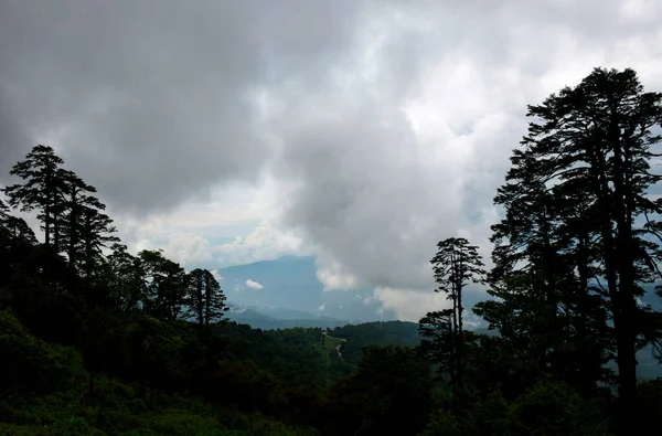 Landscape Scenic Mountains Range Nature Bhutan — Stock Photo, Image