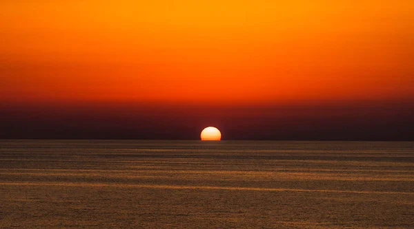 Landschaft Hintergrund Des Sonnenuntergangs Hellen Farben Mittelmeer Malta — Stockfoto
