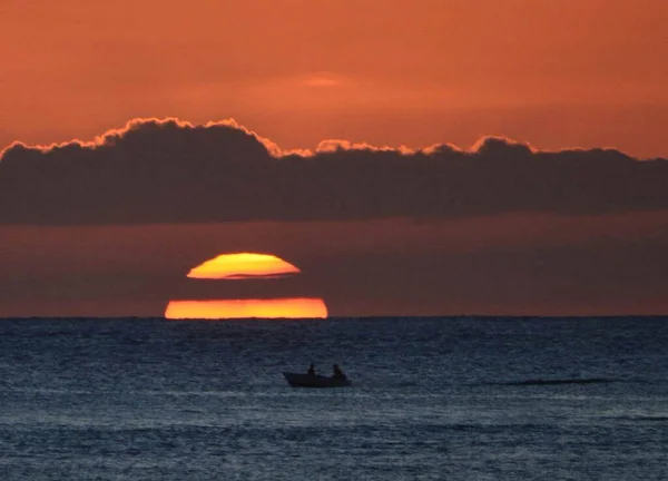 Peaceful Coast Indian Ocean Sunset Mauritius — Stock Photo, Image