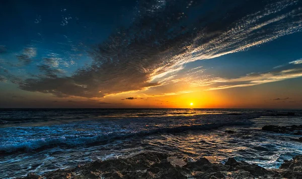 Piękna Przystań Zachodzie Słońca Podróż Meksyku — Zdjęcie stockowe