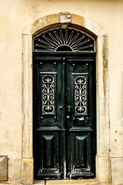 Old Colorful Doors Lisbon — Stock Photo, Image