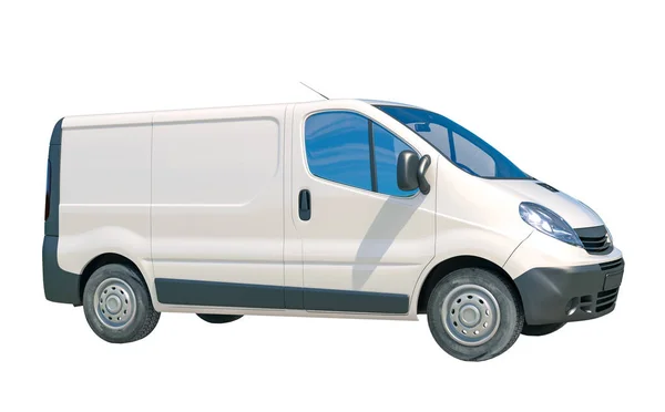 White Delivery Van Icon —  Fotos de Stock