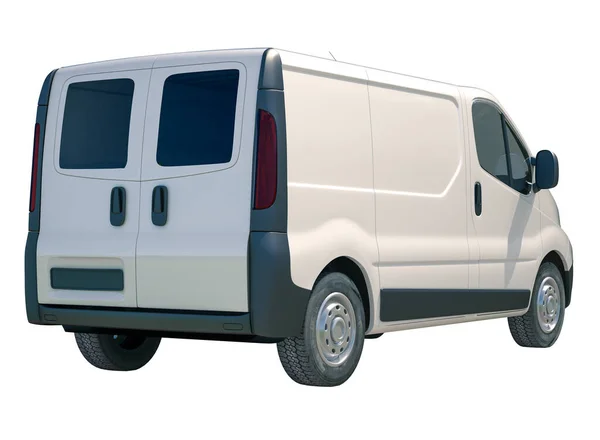 White Delivery Van Icon — Foto de Stock