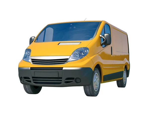 Yellow Delivery Van Icon — Stock Photo, Image