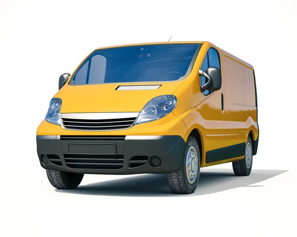 Yellow Delivery Van Icon — Fotografie, imagine de stoc