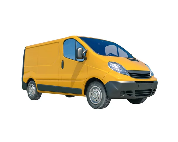 Yellow Delivery Van Icon —  Fotos de Stock