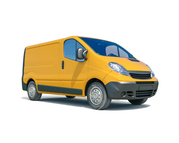 Yellow Delivery Van Icon — Photo