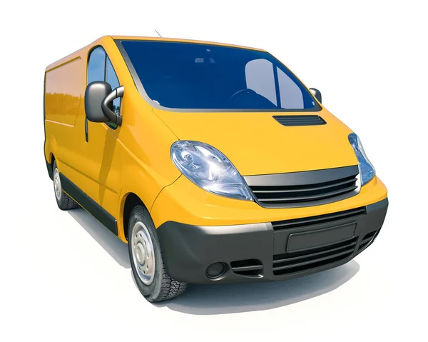 Yellow Delivery Van Icon — Foto de Stock