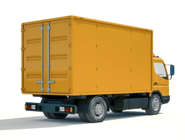Yellow Delivery Truck Icon — Stock Photo, Image