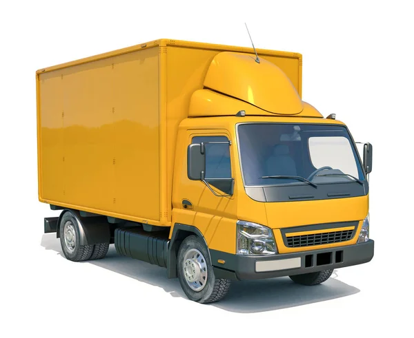 Yellow Delivery Truck Icon — Stock Photo, Image