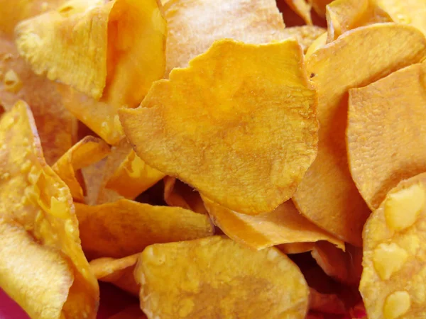 Crispy Peruvian Sweet Potato Chips — Stock Photo, Image