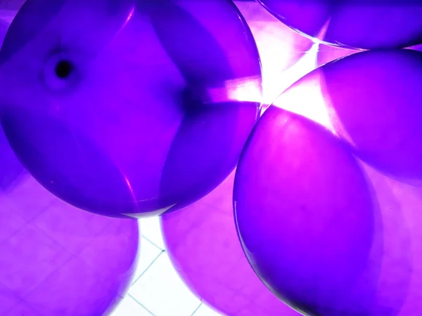 Фіолетові Вечірки Кулі Вигляд Фону — стокове фото