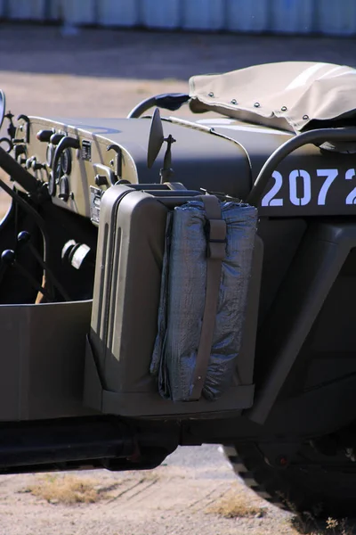 Military Vehicle Background View — Stock Photo, Image