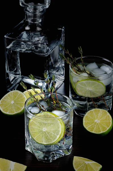 Rum Tonic Close Zicht — Stockfoto