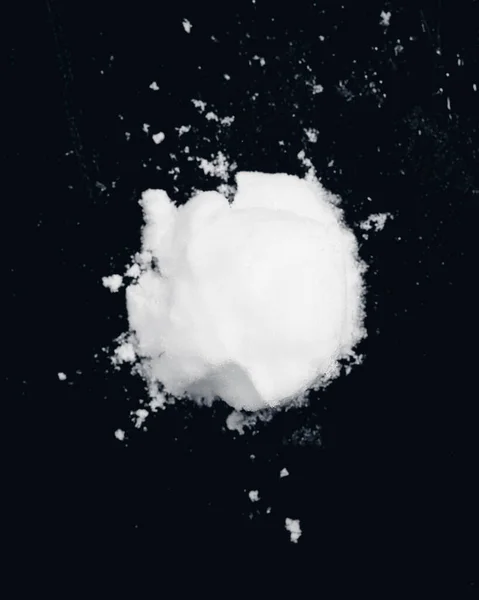 Snowball Splat Black Wall — Foto Stock