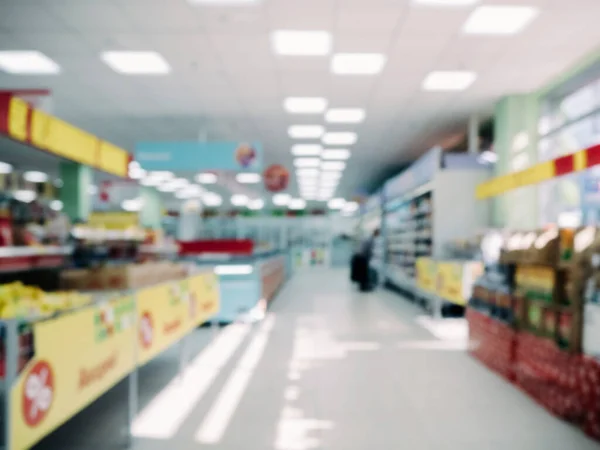 Verschwommene Sicht Auf Den Supermarkt — Stockfoto