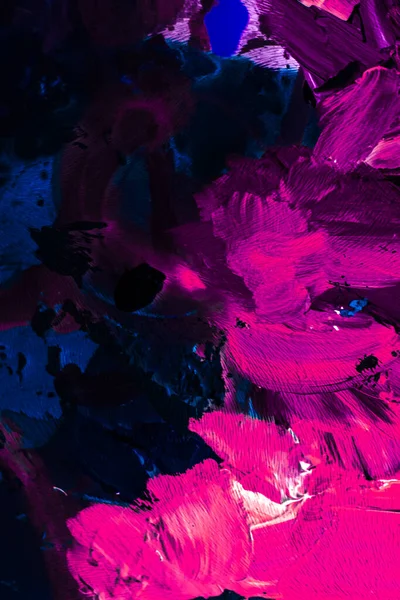 Abstrakte Acryl Farbstriche Kunstpinsel Flacher Hintergrund — Stockfoto