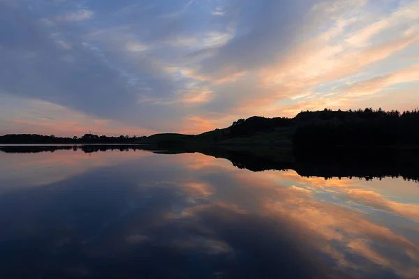 Sunset Reflected Lake — Stock Photo, Image