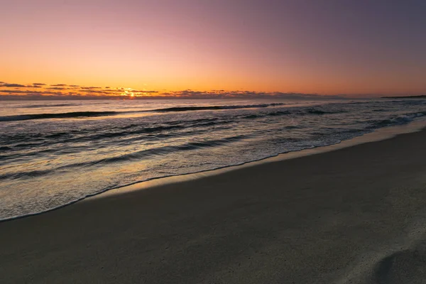 Solnedgång Över Havet Vacker Natur Bakgrund — Stockfoto