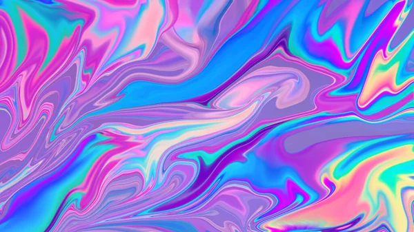 Абстрактный Неоновый Многоцветный Жидкий Фон — стоковое фото