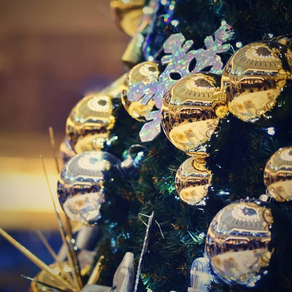 Decoración Navidad Colorida Vacaciones Invierno Fondo Estacional — Foto de Stock