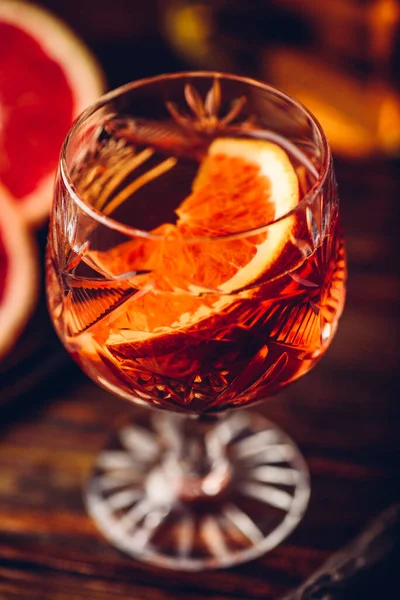 Sklenice Whisky Kyselým Koktejlem — Stock fotografie