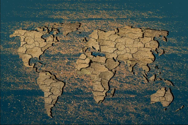 แผนท โลกเป นแนวค จระด บโลก — ภาพถ่ายสต็อก