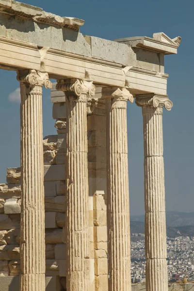 Partenón Sobre Acrópolis Atenas Grecia — Foto de Stock