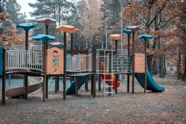 Parco Giochi Bambini Autunno Parco — Foto Stock